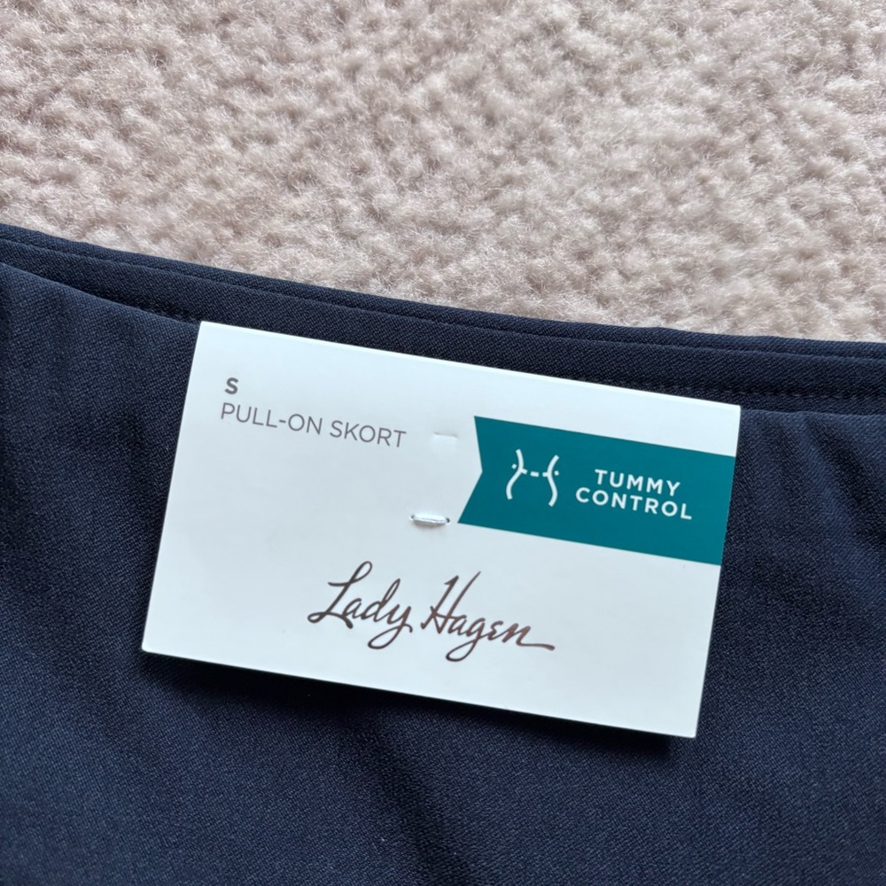 Lady Hagen Women's Navy Athletic Skort Golf Skirt Small NWT - Picture 2 of 9